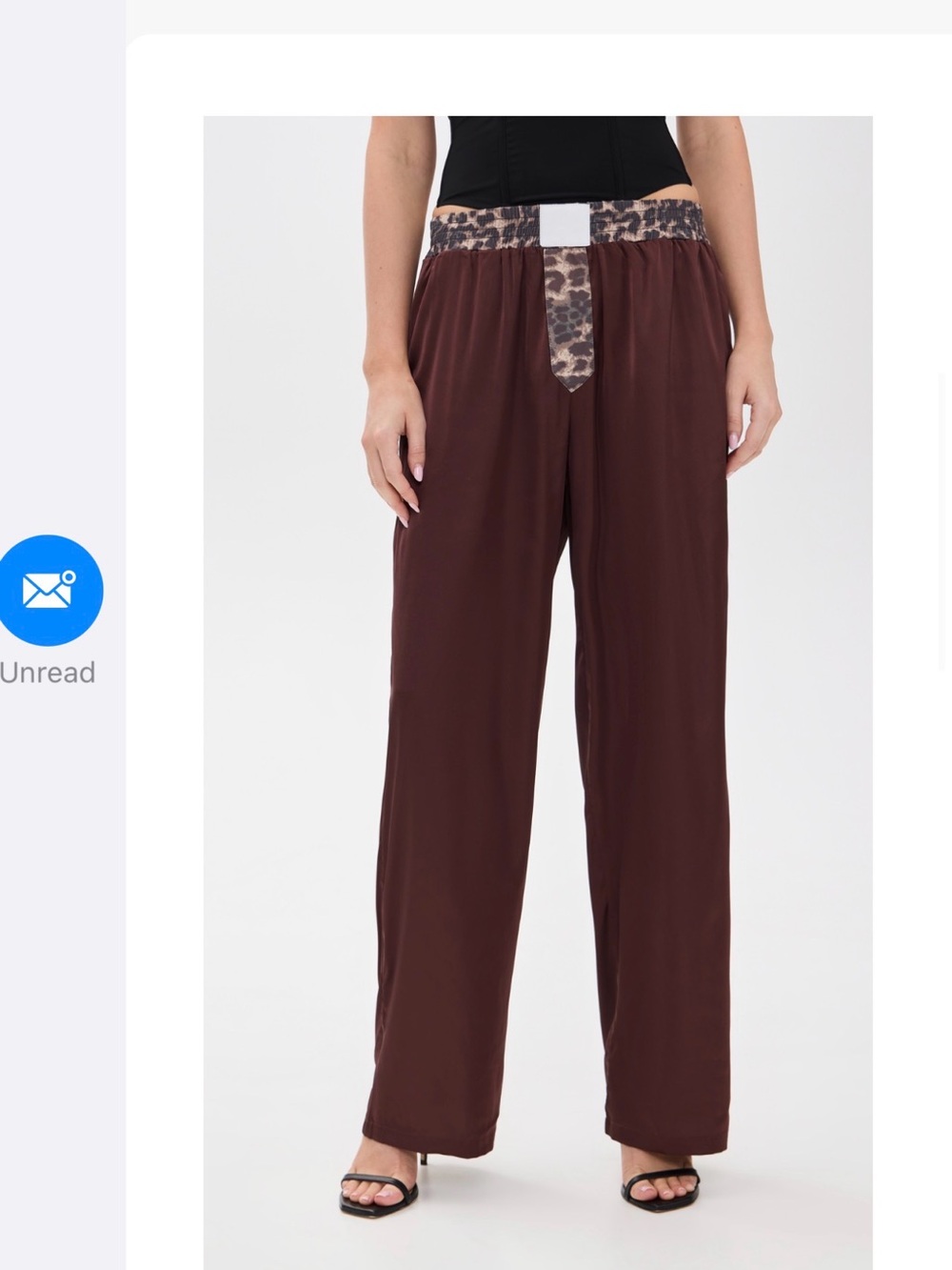 Lioness Cobain Pants with Leopard Trim